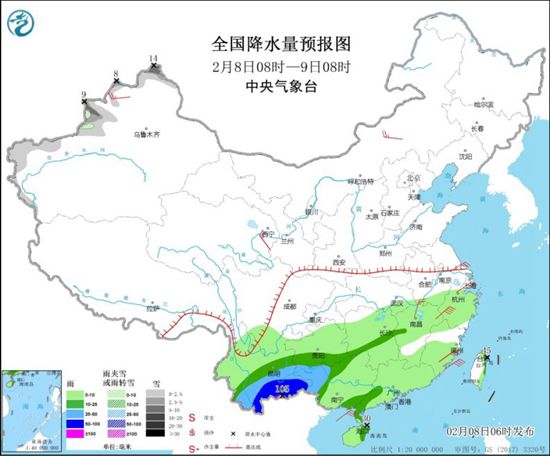 南方降雨将持续至春节前 冷空气今天南下江南多地气温“腰斩”1