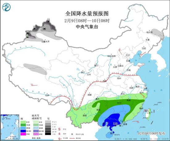 南方降雨将持续至春节前 冷空气今天南下江南多地气温“腰斩”2