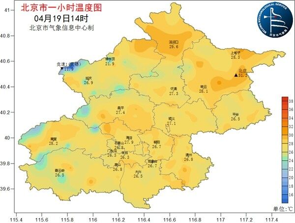 26.7℃！北京今日气温已创今年来新高 暖如初夏1