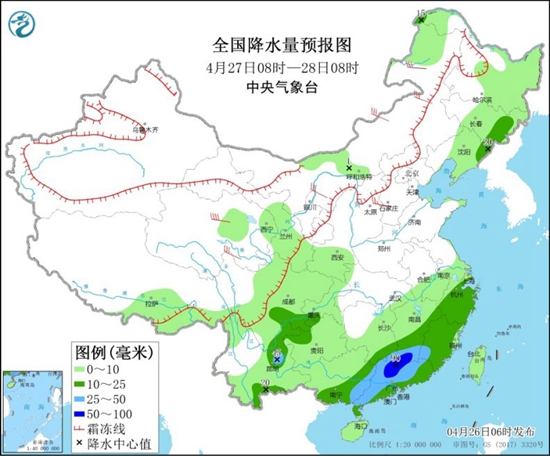 华南成南方降雨中心 北方10省区市有浮尘或扬沙2