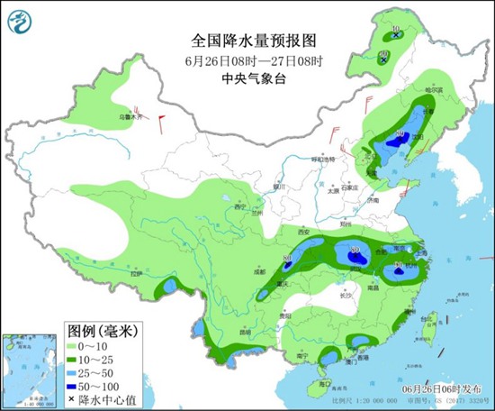 长江中下游周末起降雨增强 北方高温再起1