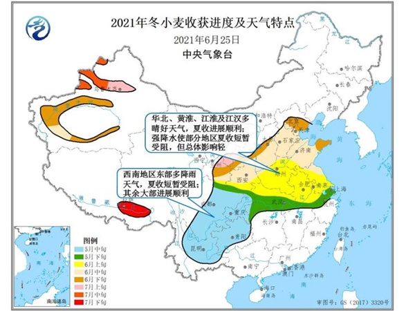 全国夏收夏种接近尾声 大部多晴少雨墒情较好进展顺利1