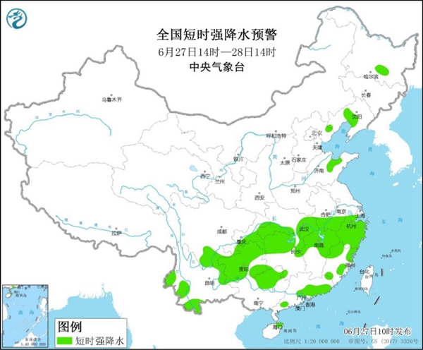 强对流天气蓝色预警 12省区部分地区将有雷暴大风或冰雹2