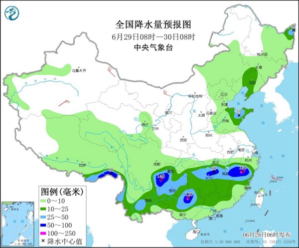 江南中北部等地雨势增强 西北黄淮高温再次打响“持久战”2