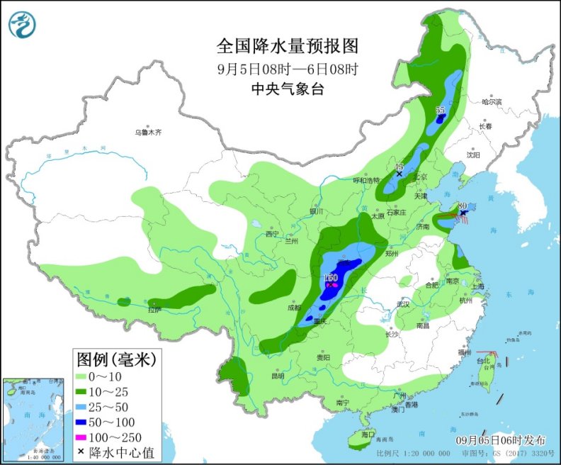 四川山东陕西仍有强降雨 南方高温下周减退1