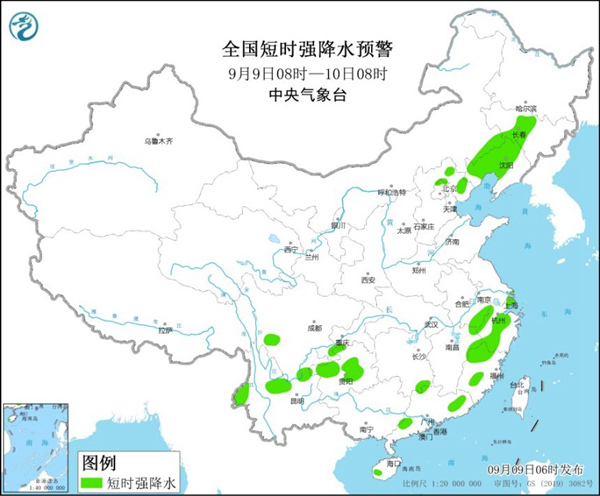 强对流天气蓝色预警：吉林辽宁河北北京部分地区有雷暴大风或冰雹2
