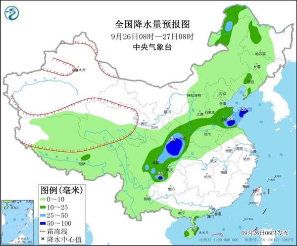 9月26日四川盆地等地受雨水“青睐” 南方“秋老虎”持续发威1